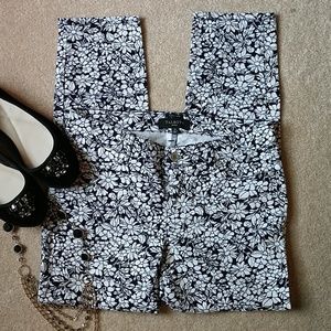 *Talbots Signature Skinny Floral Pants*